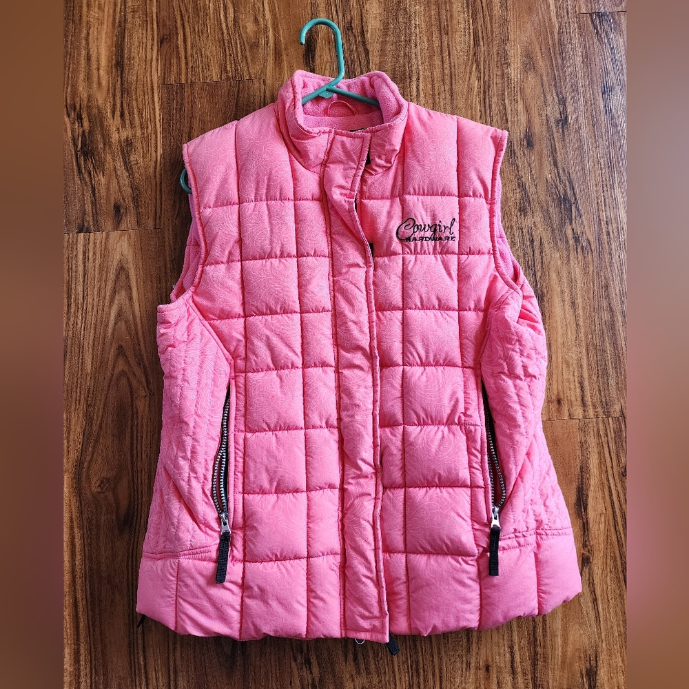 Pink Cowgirl hardware vest Large